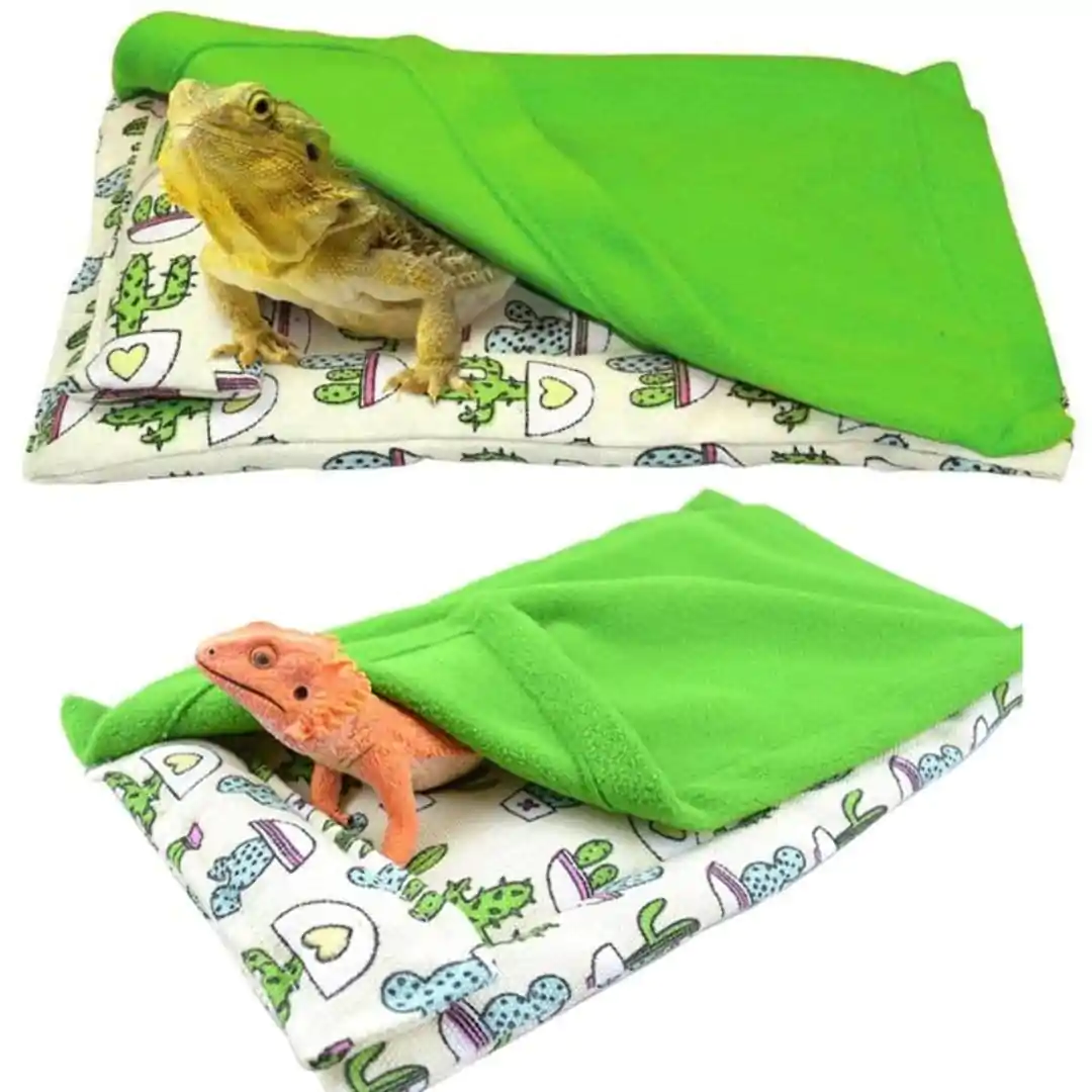 travesseiro e cobertor confortável quente dormir cama com capa de pelúcia para leopardo lagartixa lagarto - Image 4