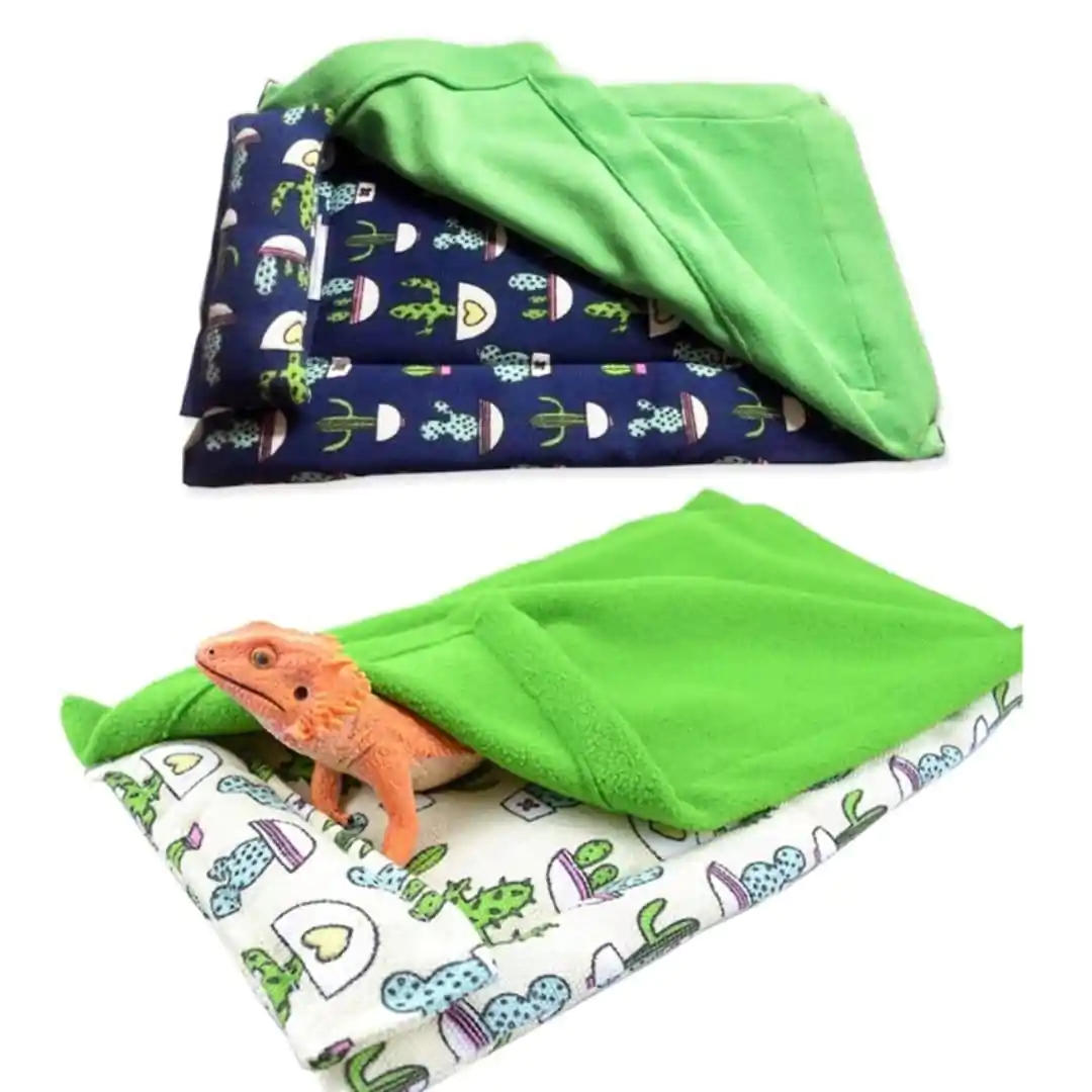 travesseiro e cobertor confortável quente dormir cama com capa de pelúcia para leopardo lagartixa lagarto - Image 3
